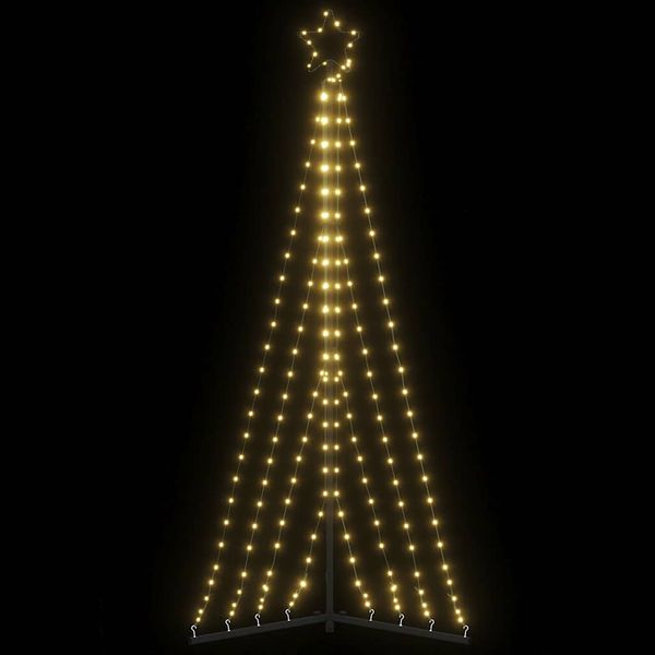 vidaXL LED vianočný stromček 339 LED teplá biela 182 cm