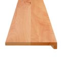 vidaXL Parapety 2 ks Lak 120 x 15 x 2 cm Masívne bukové drevo