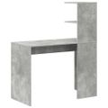 vidaXL Stôl Betónová šedá 102 x 50 x 124 cm Kompozitné drevo
