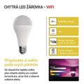 LED žiarovka EMOS ZQW516R GoSmart WIFI A65 / E27 / 14 W (94 W) / 1 400 lm / RGB / stmievateľná