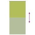 vidaXL Zatemňovacia roleta, listy, zelená, 70x130 cm, šírka látky 65,7 cm, polyester