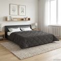 vidaXL Zimný prehoz 220 x 260 cm Zima Antracit Priedušná