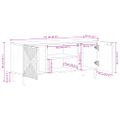 VidaXL TV skrinka Hnedá 105x33x46 cm Masívne drevo Mango