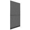 vidaXL Hinged Hmyzová sieť Antracitová a čierna 100 x 215 cm