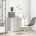 vidaXL Stôl s priehradkami HILL Biela 100 x 45 x 74 cm