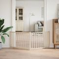 vidaXL Brána pre psa skladacia 2 panely 160 cm masívne jedľové drevo