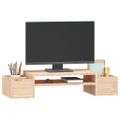 vidaXL Stojan na monitor 70x27,5x15 cm masívna borovica