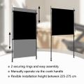 vidaXL Vonkajšia zatemňovacia roleta antracitová 120x270 cm