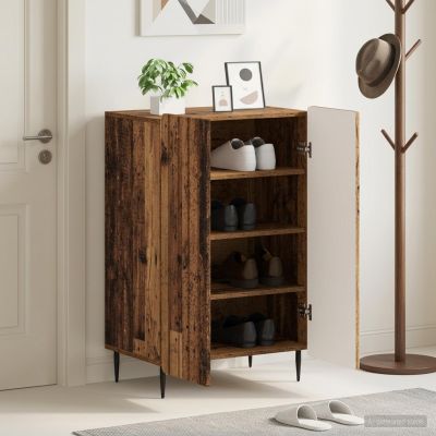 vidaXL Skriňa na topánky ZWOLLE 59,5 x 39,5 x 91,5 cm Kompozitné drevo