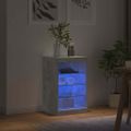 vidaXL Komoda s LED svetlami betónovo sivá 41x37x67 cm