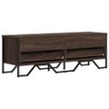 vidaXL TV stolík hnedý dub 122x34x41 cm kompozitné drevo