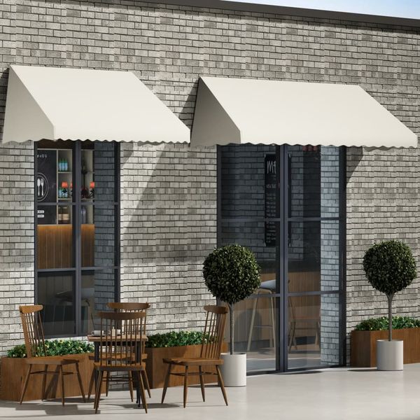 vidaXL Bistro markíza krémová 350x120 cm