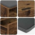 vidaXL Predsieňová lavica Staré drevo 60 x 38 x 46 cm