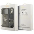 Guess 4G Big 4G Classic Logo Big Strap Metal Buttons case for iPhone 17 Pro brown
