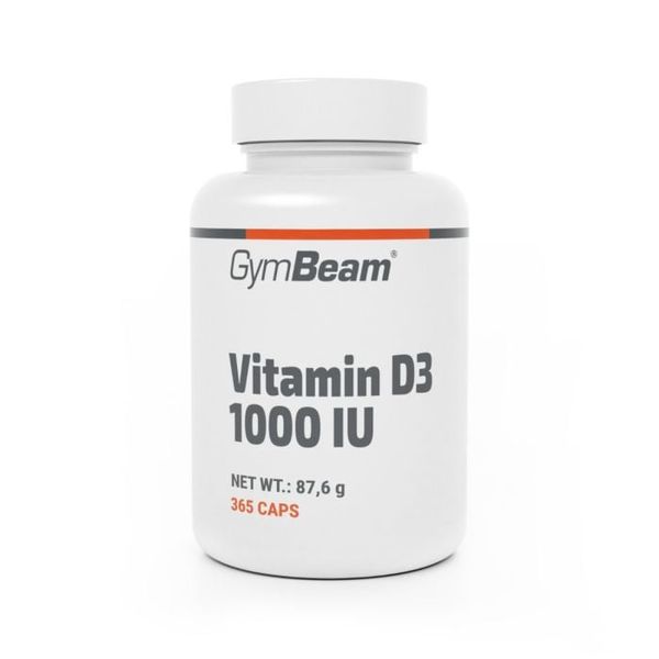 Vitamín D3 1000 IU - GymBeam, 365 caps