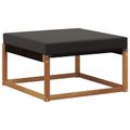 vidaXL Záhradná súprava gaučov 6 ks Prírodná a čierna