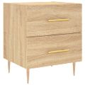 vidaXL Nočný stolík dub sonoma 40x35x47,5 cm kompozitné drevo