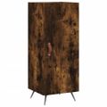 vidaXL Komoda dymový dub 34,5x34x90 cm spracované drevo