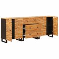 vidaXL Servírovacia skriňa 3 ks 60 x 33 x 75 cm Masívne mango drevo