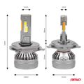 LED žiarovky hlavného svietenia HP Séria H4/H19 Full Canbus AMiO-03673