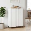 vidaXL Servírovacia skriňa Biela 66 x 34,5 x 92 cm Kompozitné drevo