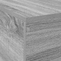 vidaXL Rám postele s úložným prostorem Sivý Sonoma 140 x 200 cm