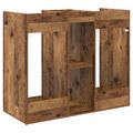 vidaXL Golfová skriňa Jednofarebný Staré drevo 102 x 45 x 85,5 cm
