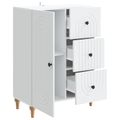 vidaXL Servírovacia skriňa Biela 66 x 34,5 x 90 cm Kompozitné drevo