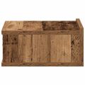 vidaXL plávajúce nočné stolíky 2 ks Old Wood 40x32x15 cm