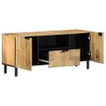 VidaXL TV skrinka Hnedá 105x33x46 cm Masívne drevo Mango