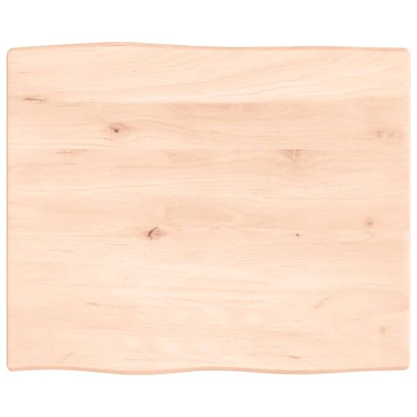vidaXL Stolová doska 60x50x2 cm neošetrené masívny dub živé hrany