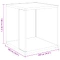 vidaXL Príručný stolík sivý 33x33x34,5 cm drevotrieska