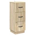 vidaXL Zásuvkový kabinet 33 x 34,5 x 87 cm Kompozitné drevo Dub sonoma
