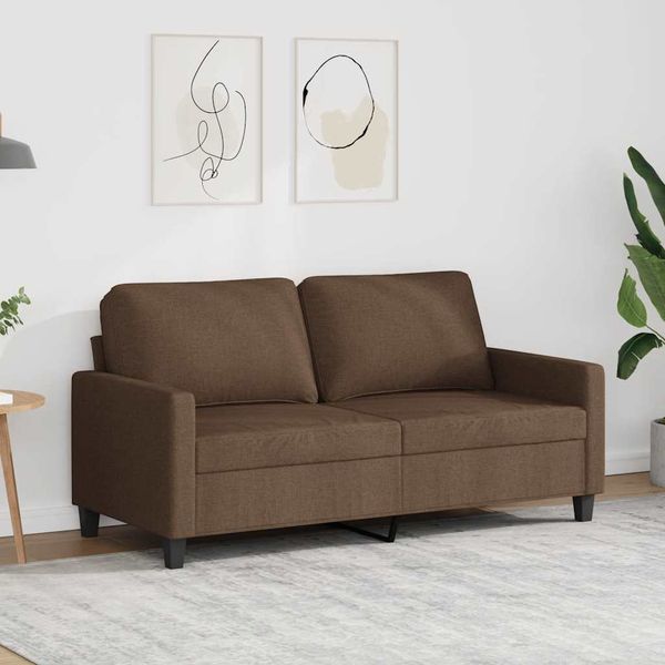 vidaXL 2-miestna pohovka hnedá 140 cm látka
