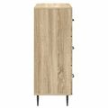 vidaXL Zásuvkový kabinet Dub sonoma 66 x 34,5 x 89,5 cm