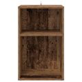 vidaXL Skrinka na gramofónové platne Staré drevo 38 x 33 x 61 cm