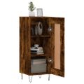 vidaXL Komoda dymový dub 34,5x34x90 cm spracované drevo