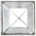 vidaXL Kotviace hroty 6 ks, strieborné 10x10x76 cm, pozinkovaná oceľ