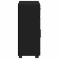 vidaXL Servírovacia skriňa FLORIN 88,5 x 30,5 x 73 cm Čierna