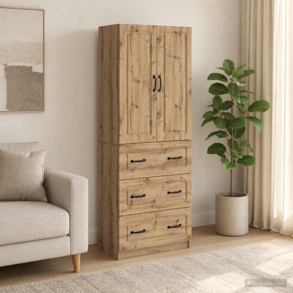 vidaXL Sada skríň 2 ks 66 x 34,5 x 87 cm Kompozitné drevo Dub artisan