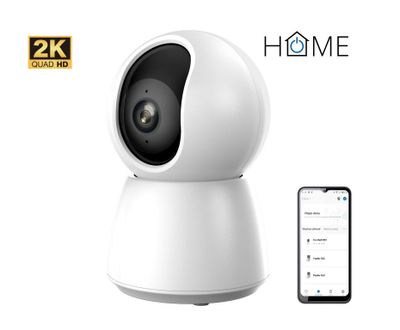 iGET HOME Camera CS4 White - WiFi 2K IP kamera, nočné videnie, audio, RJ45, auto tracking