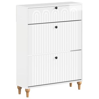 vidaXL Skriňa na topánky ALKMAAR 78 x 24 x 103 cm Kompozitné drevo