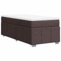 vidaXL Boxspring posteľ s matracom tmavohnedá 100x200 cm látka