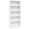 vidaXL Knižnica biela 80x24x176 cm kompozitné drevo