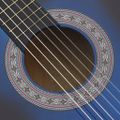 vidaXL Folková klasická gitara s výrezom so 6 strunami, modrá 38"