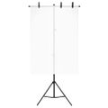 vidaXL Stojan na fotopozadie v tvare T čierny 91x60x(70-200) cm
