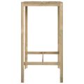 vidaXL Barový stôl 60x60x110 cm impregnovaná borovica