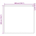 vidaXL Čipková záclona Biela 280 x 300 cm Polyester