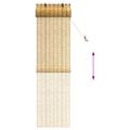 vidaXL Roleta Prírodná 60 x 220 cm Rákosie