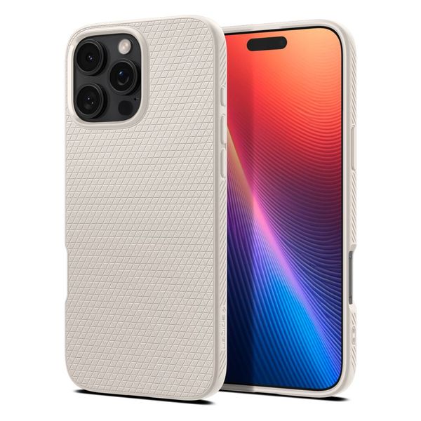 Puzdro Spigen Liquid Air pre iPhone 16 Pro Max 6,9" prírodný titán